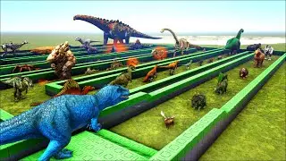 EPIC GIGA DEATHRUN | All ARK Creatures🦖