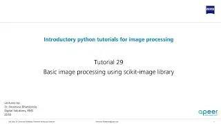 Tutorial 29 -Basic image processing using scikit-image library