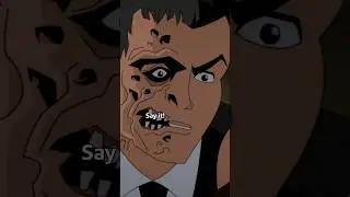 Harvey Dent's two-face reveal scene in Batman: Caped Crusader #shorts