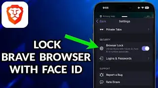 How To Lock Brave Browser With Face ID