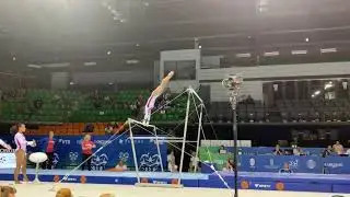 Konnor McClain  - Uneven Bars - 2019 Jr. World Championships Podium Training