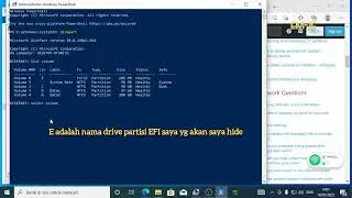 How to hide or remove EFI partition drive shown in windows 10