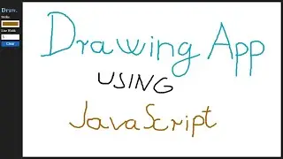 Create a simple drawing app using javascript and HTML5 canvas