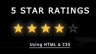 Star Rating Design Using Simple HTML & CSS