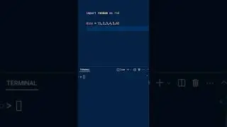 Roll a Dice in Python #python #pythonprogramming