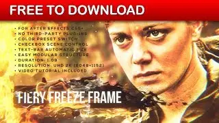 Fiery Freeze Frame | After Effects Template | Free Download