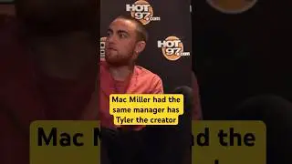 Mac Miller had the same manager as Tyler the creator #interview #macmiller #tylerthecreator #manager