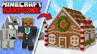 I Built A GINGERBREAD HOUSE in Minecraft 1.19 Hardcore (#65)