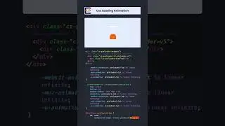 Creative CSS Loading Animation |  Loading Animation 5 #loadinganimation #css  #preloader #loading