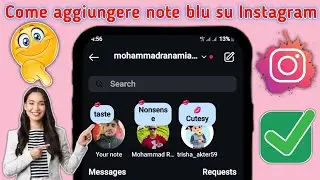 Come aggiungere note blu su Instagram (2024) | Ottieni una nota di colore blu con l'emoji del bacio