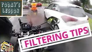 How to filter on a motorcycle. (Motorcycle riding tips from a qualified advanced UK instructor)