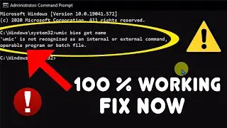 FIX wmic is not recognized as an internal or external command, operable program or batch file