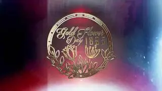 Free 3D Logo golden flower Intro - After Effects Template