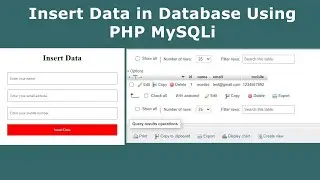 How to Insert Data in Database using PHP | Insert Data into MySQL using phpmyadmin | E-CODEC