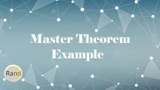 Master Theorem  Example