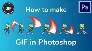 How to make GIF animation in Adobe photoshop 2021 | Easy step by step telugu tutorial