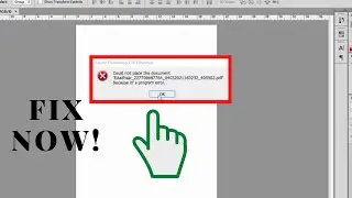 Could not place the document EAadhar pdf because of a program error