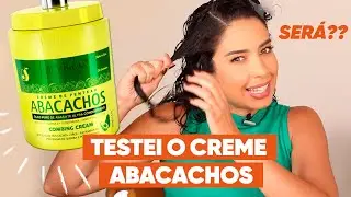 TESTEI O CREME ABACACHOS DA FOREVERLISS NO MEU CABELO CACHEADO | JULIANA LOUISE