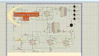 DIMMER Circuit Controlling LED Lamp With Digital IC