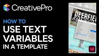 InDesign: How to Use Text Variables in a Template (Video Tutorial)