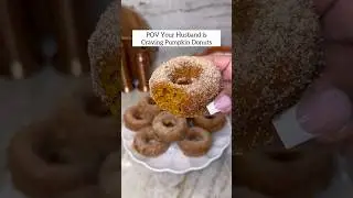 Pumpkin Donuts from Scratch 😍 #asmr #easyrecipe #kitchenorganization #cooking #recipe #pumpkindonut