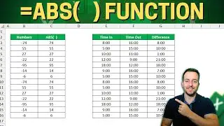 How to use the ABS Function in Excel with Practical Examples