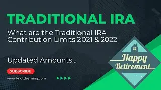 Maximum Traditional IRA Contribution Limits for 2021 & 2022