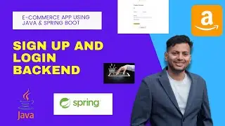 E-commerce App using Java, Spring Boot and Vue || Sign up and Login Backend