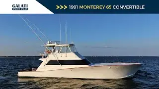 1991 Monterey 65 Convertible Yacht For Sale 