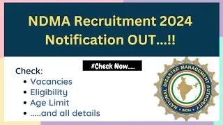 NDMA Recruitment 2024