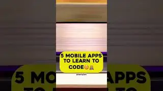 5 Mobile Apps To Learn To Code🎯 #shorts