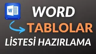 Word'te Otomatik (Tablo/Denklem/Şekil) Listesi Nasıl Yapılır ? 2020 | Kolay Anlatım.