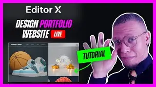 Editor X Tutorial | Portfolio Website | Daily Design Challenge