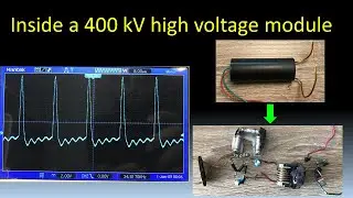 Inside a 400 kV high voltage module ( epoxy removal, testing , circuit diagram, simulation )