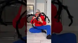 Monster puts scary spider on my leg🕷️👻 