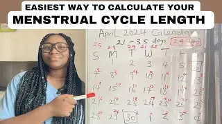 HOW TO CALCULATE YOUR MENSTRUAL CYCLE LENGTH in 2024|| Easiest way to calculate your menstrual cycle