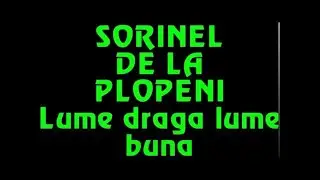 SORINEL DE LA PLOPENI    LUMEA DRAGA LUME BUNA