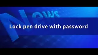 Lock pen drive with password