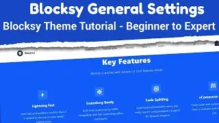 Blocksy General Settings | Blocksy Theme Tutorial - Beginner to Expert