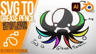 How to import a SVG and convert it to Grease Pencil | Blender 2.9 | Tutorial