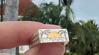 Finishing the Sunset Beach Signet Ring