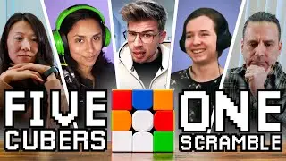 5 Cubers Explain 1 Scramble - From a Beginner to a Pro