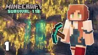 I Found the Best Lush Cave | Minecraft 1.18  Let's Play - Ep. 1