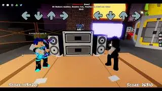 Playing FNF with my friend in roblox