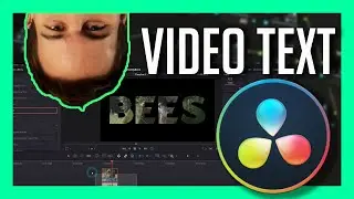 VIDEO INSIDE OF TEXT IN RESOLVE 17 - DaVinci Resolve 17 [New Feature]