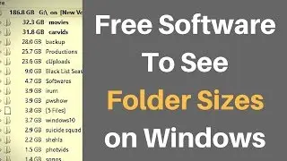 Free Software Utility to See Folder Sizes with Names on Windows