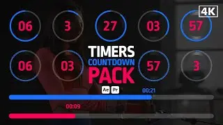 Timers Countdown Pack (After Effects - Premiere Pro Mogrts)