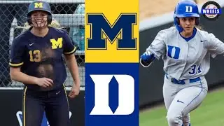 #16 Michigan vs #13 Duke Highlights | 2022 College Softball Highlights