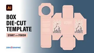 How to Box Die-Cut Template Design in Adobe Illustrator CC | Packaging Design Tutorials