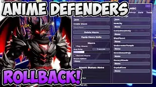 NEW UPDATE Anime Defenders Script GUI / HACK & SCRIPT | ROLLBACK & DUPE UNITS AUTOFARM MACRO SCRIPT